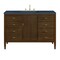James Martin Vanities 48'' Vanity, Mid Century Walnut w/ 3 CM Charcoal Soapstone Quartz Top 485-V48-WLT-3CSP - alternate 1